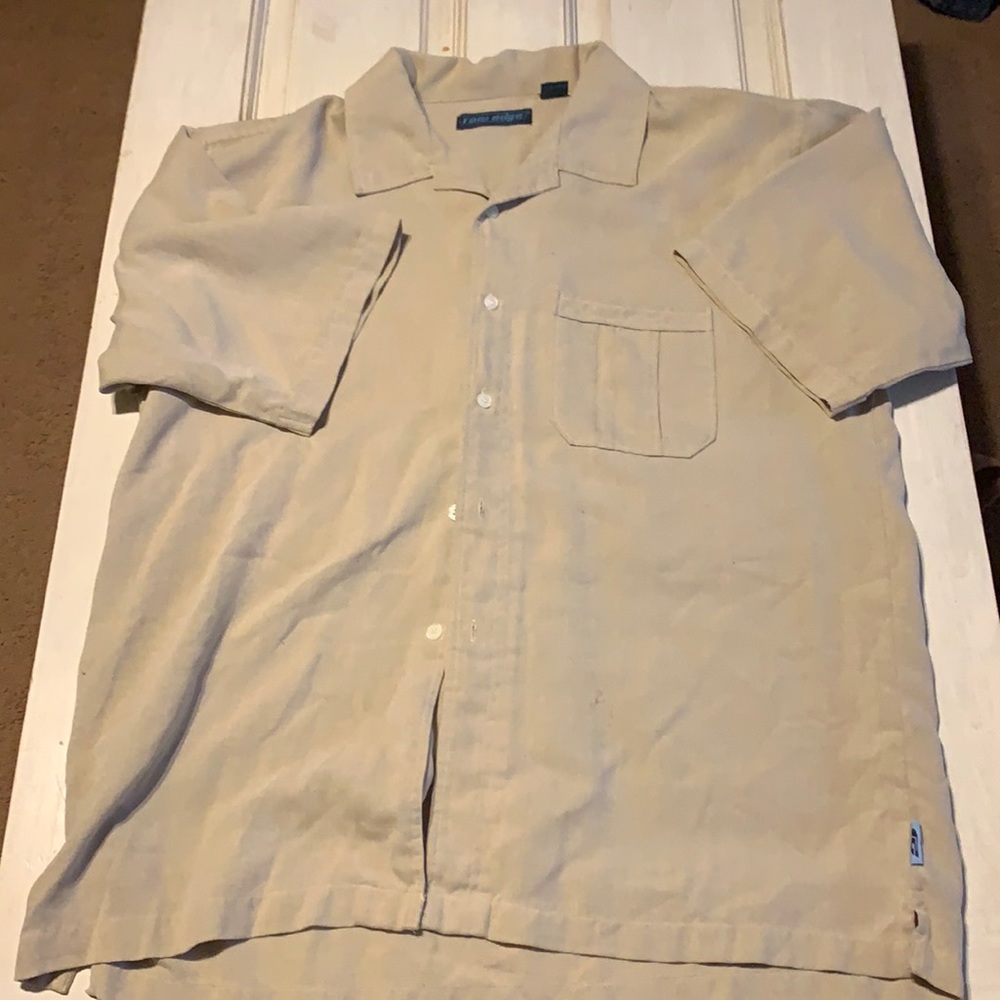 Raw Edge button down